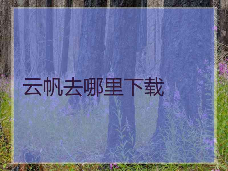 云帆去哪里下载