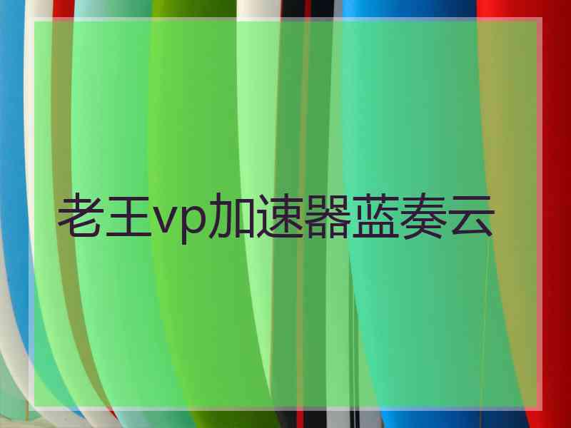 老王vp加速器蓝奏云
