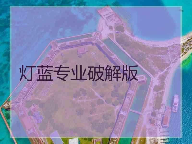 灯蓝专业破解版