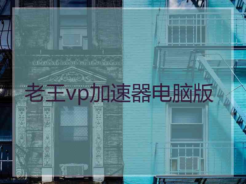 老王vp加速器电脑版