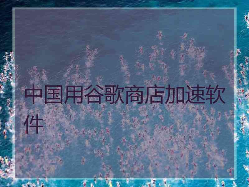 中国用谷歌商店加速软件