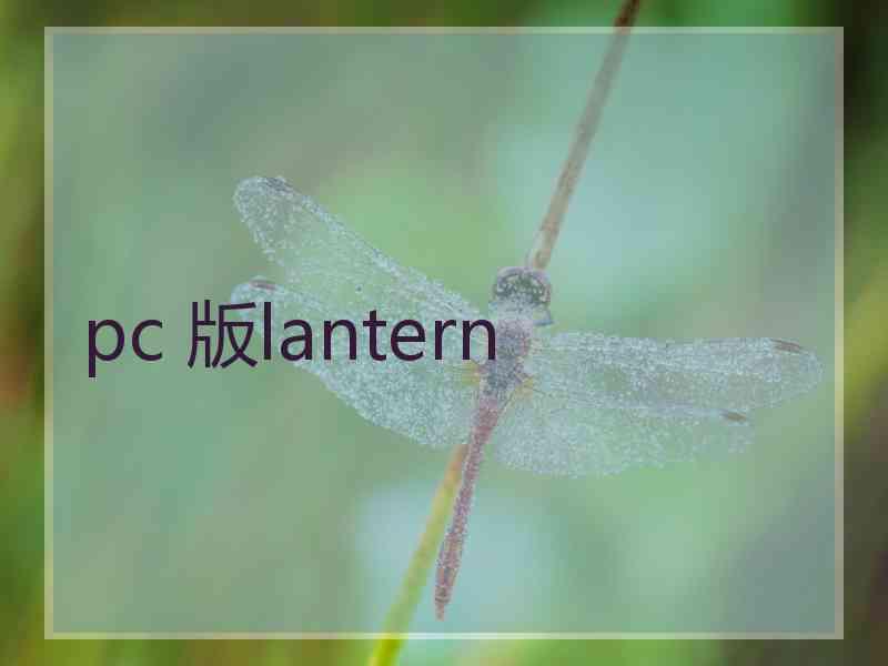 pc 版lantern