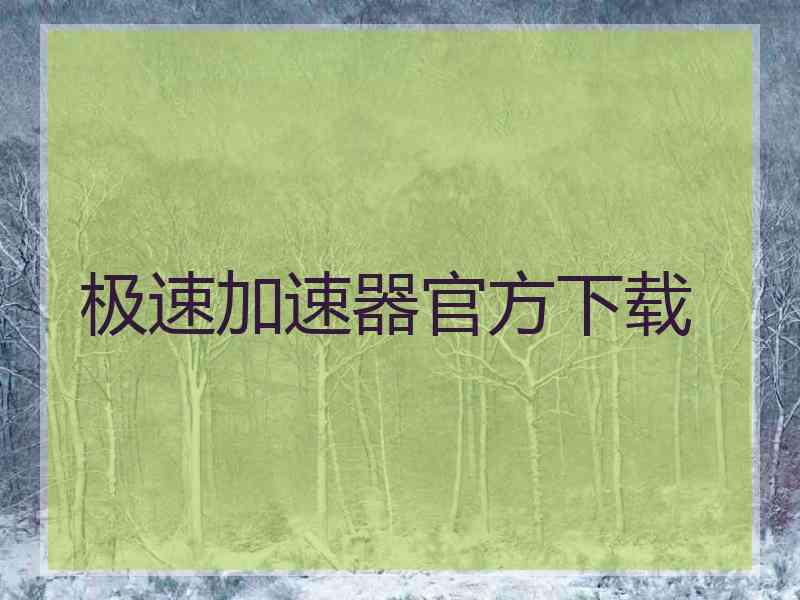 极速加速器官方下载