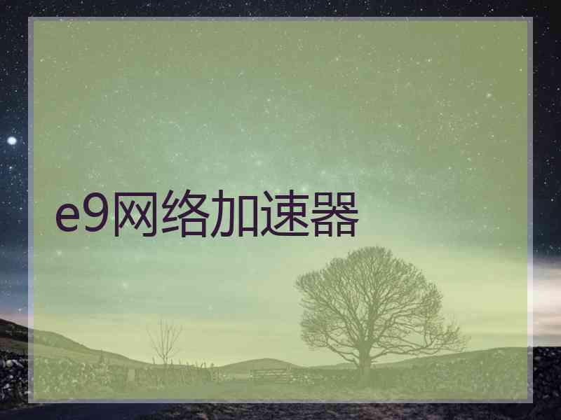 e9网络加速器