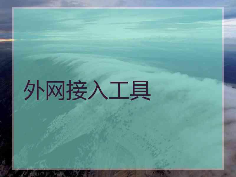 外网接入工具