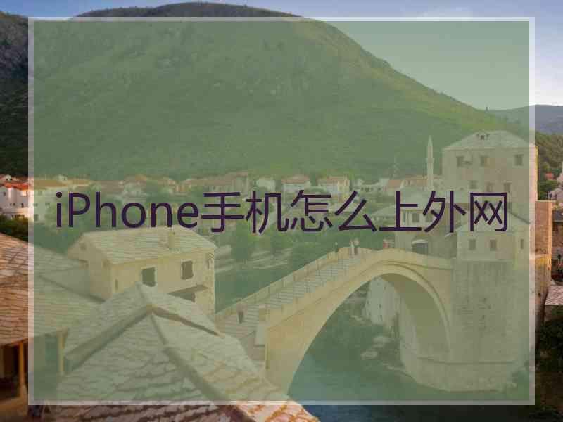 iPhone手机怎么上外网