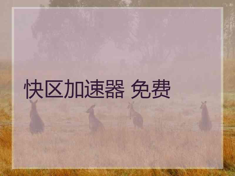 快区加速器 免费