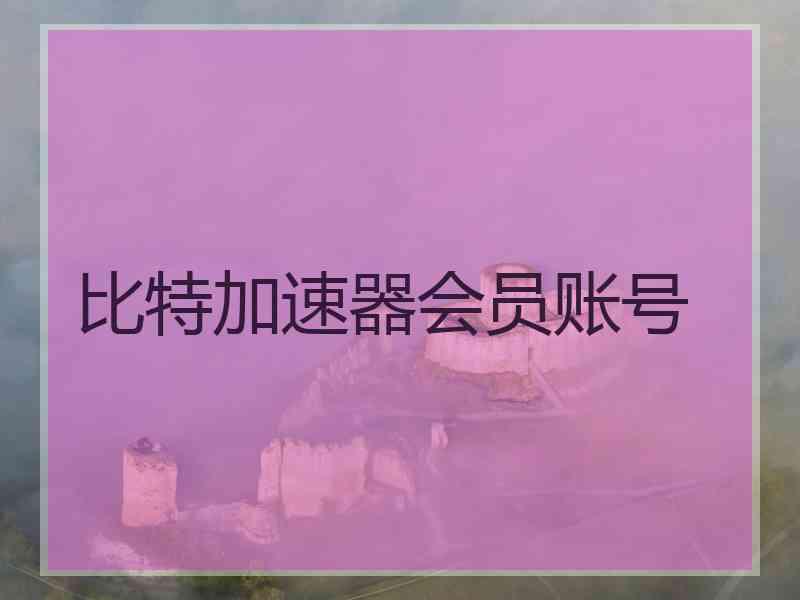 比特加速器会员账号