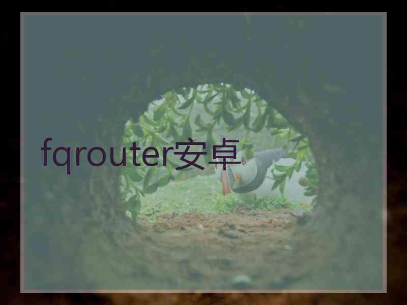 fqrouter安卓