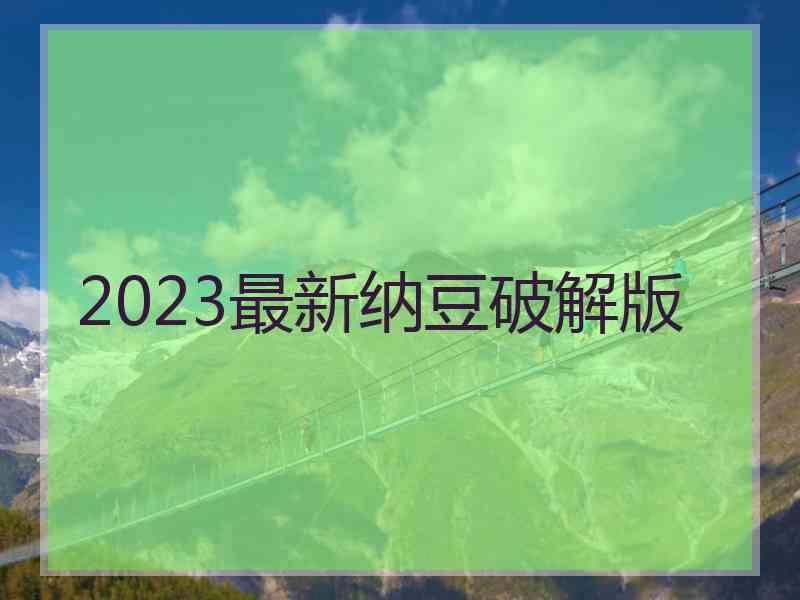 2023最新纳豆破解版