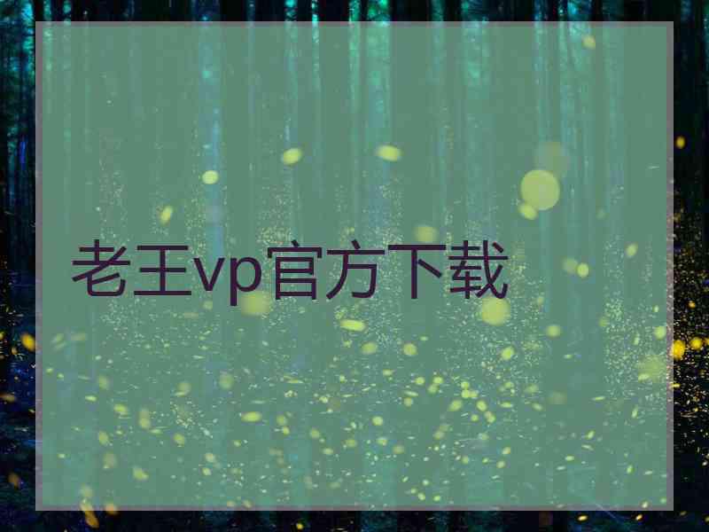 老王vp官方下载