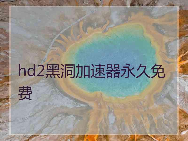 hd2黑洞加速器永久免费