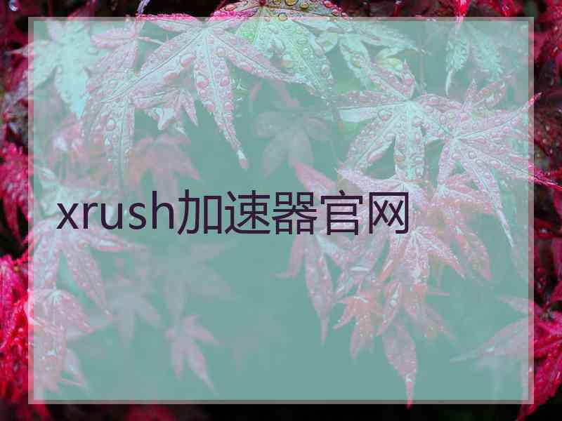 xrush加速器官网