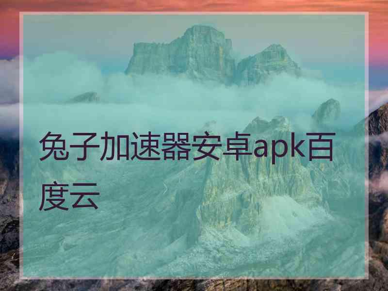 兔子加速器安卓apk百度云