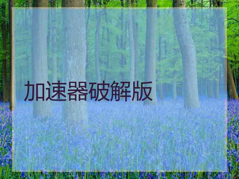 加速器破解版