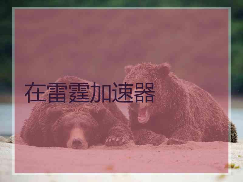 在雷霆加速器