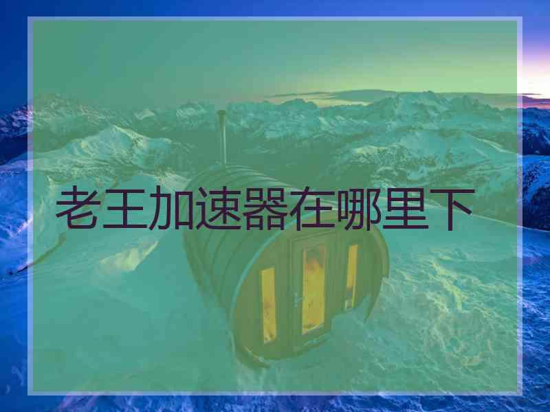 老王加速器在哪里下