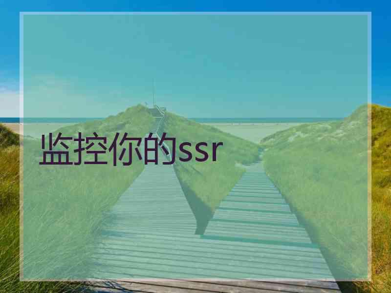 监控你的ssr
