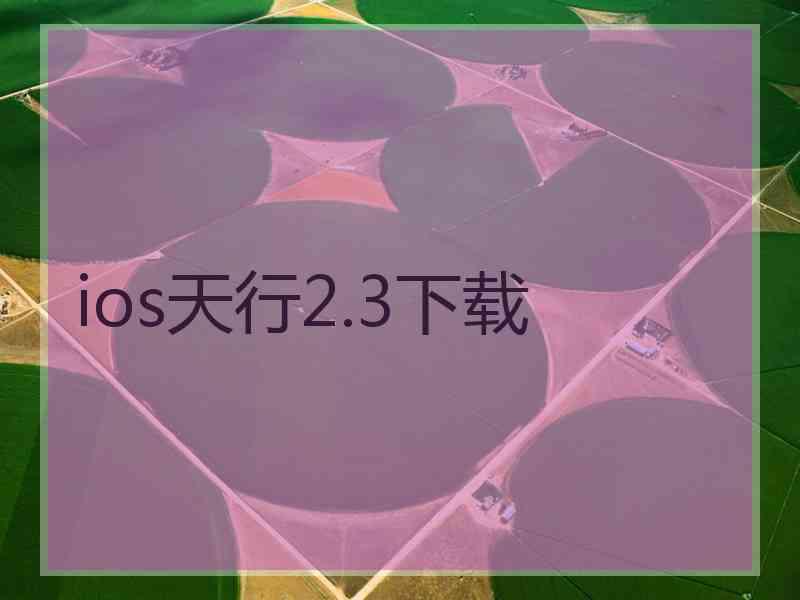 ios天行2.3下载