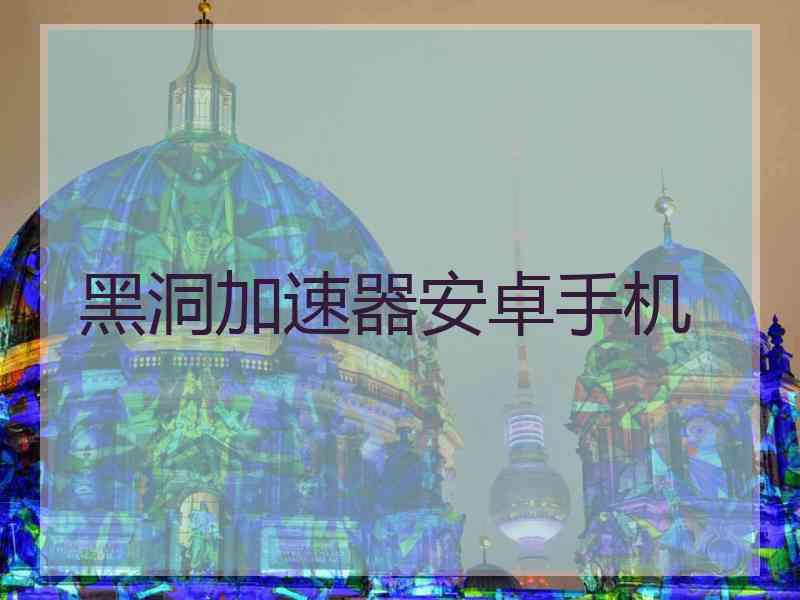 黑洞加速器安卓手机