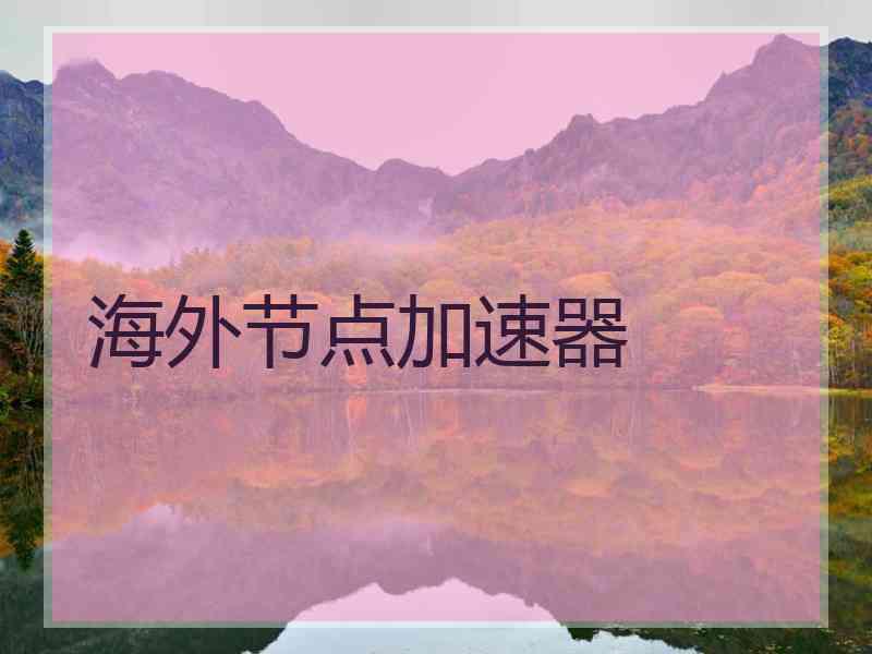 海外节点加速器