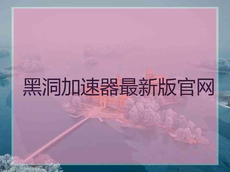 黑洞加速器最新版官网