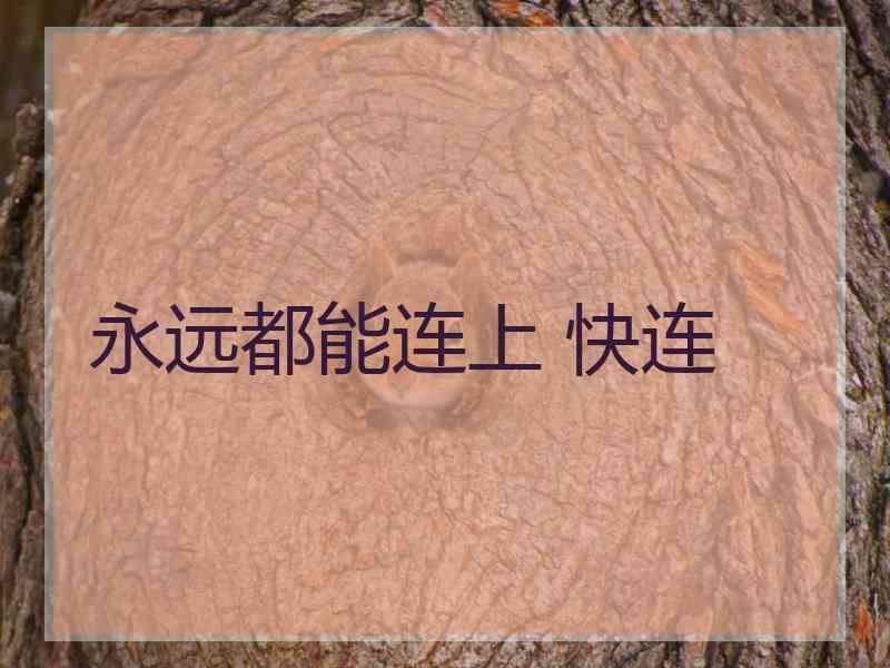 永远都能连上 快连