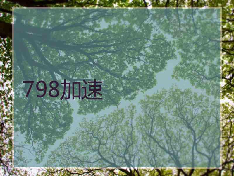 798加速