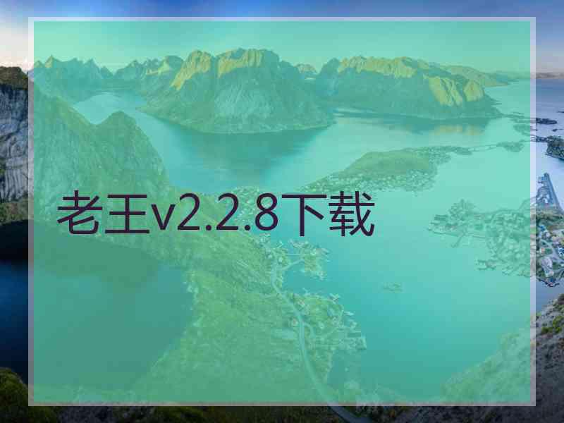 老王v2.2.8下载
