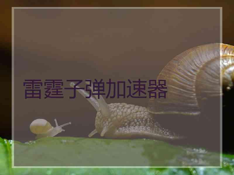 雷霆子弹加速器