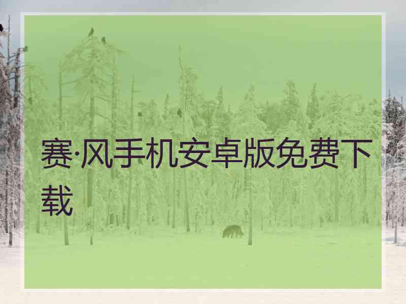 赛·风手机安卓版免费下载