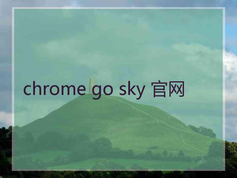chrome go sky 官网