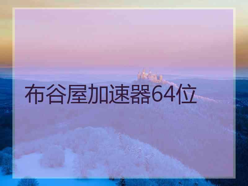 布谷屋加速器64位