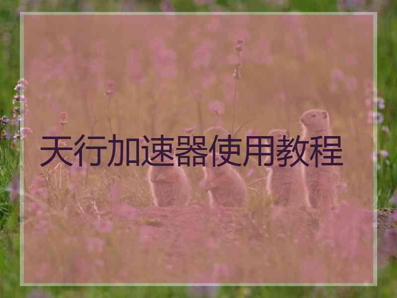天行加速器使用教程