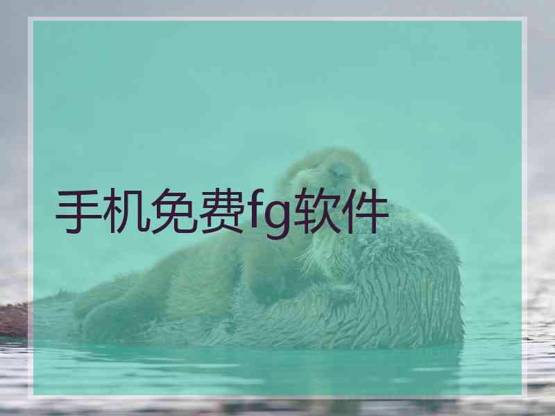 手机免费fg软件