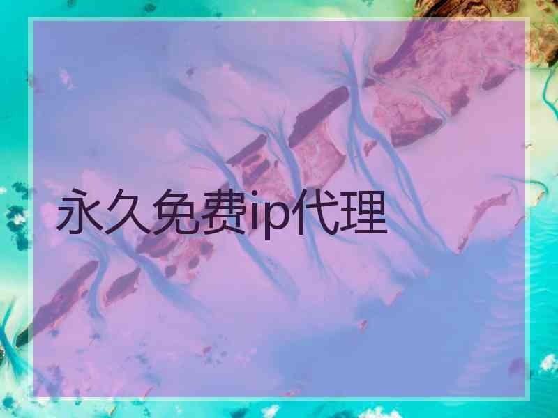 永久免费ip代理