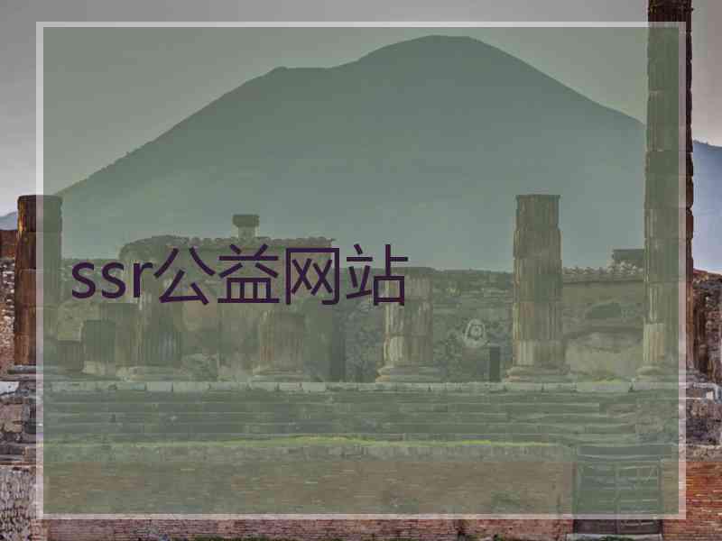 ssr公益网站