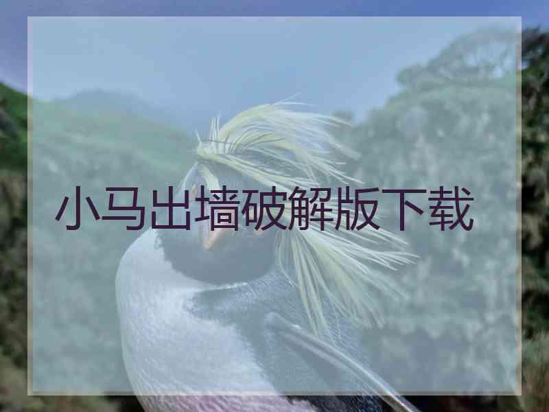 小马出墙破解版下载