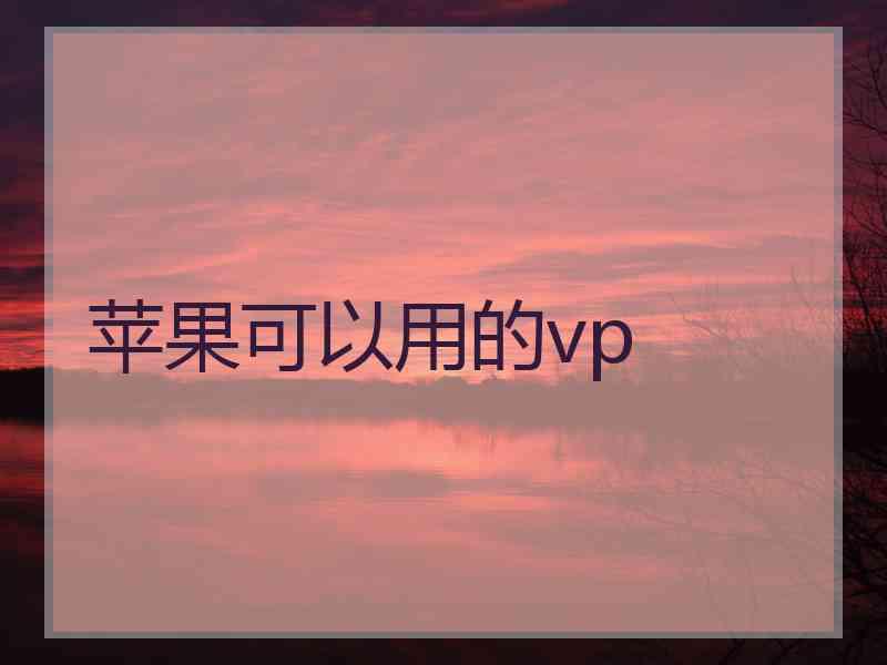 苹果可以用的vp