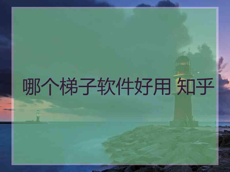 哪个梯子软件好用 知乎